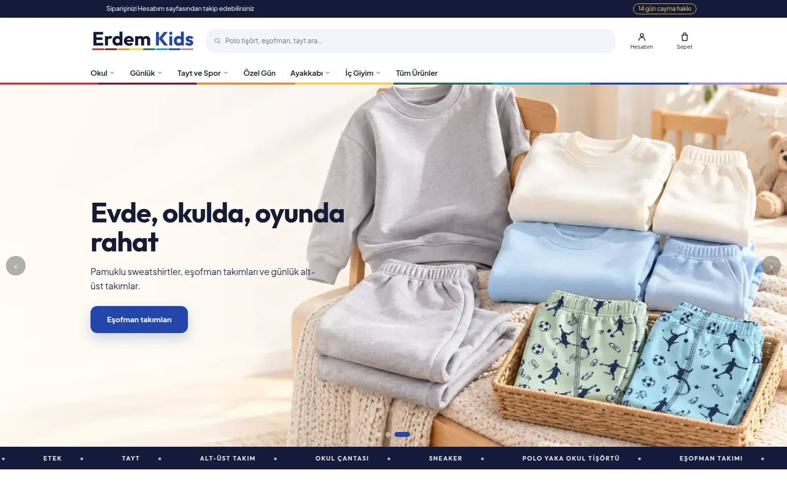 Erdem Kids mağaza ekran görüntüsü