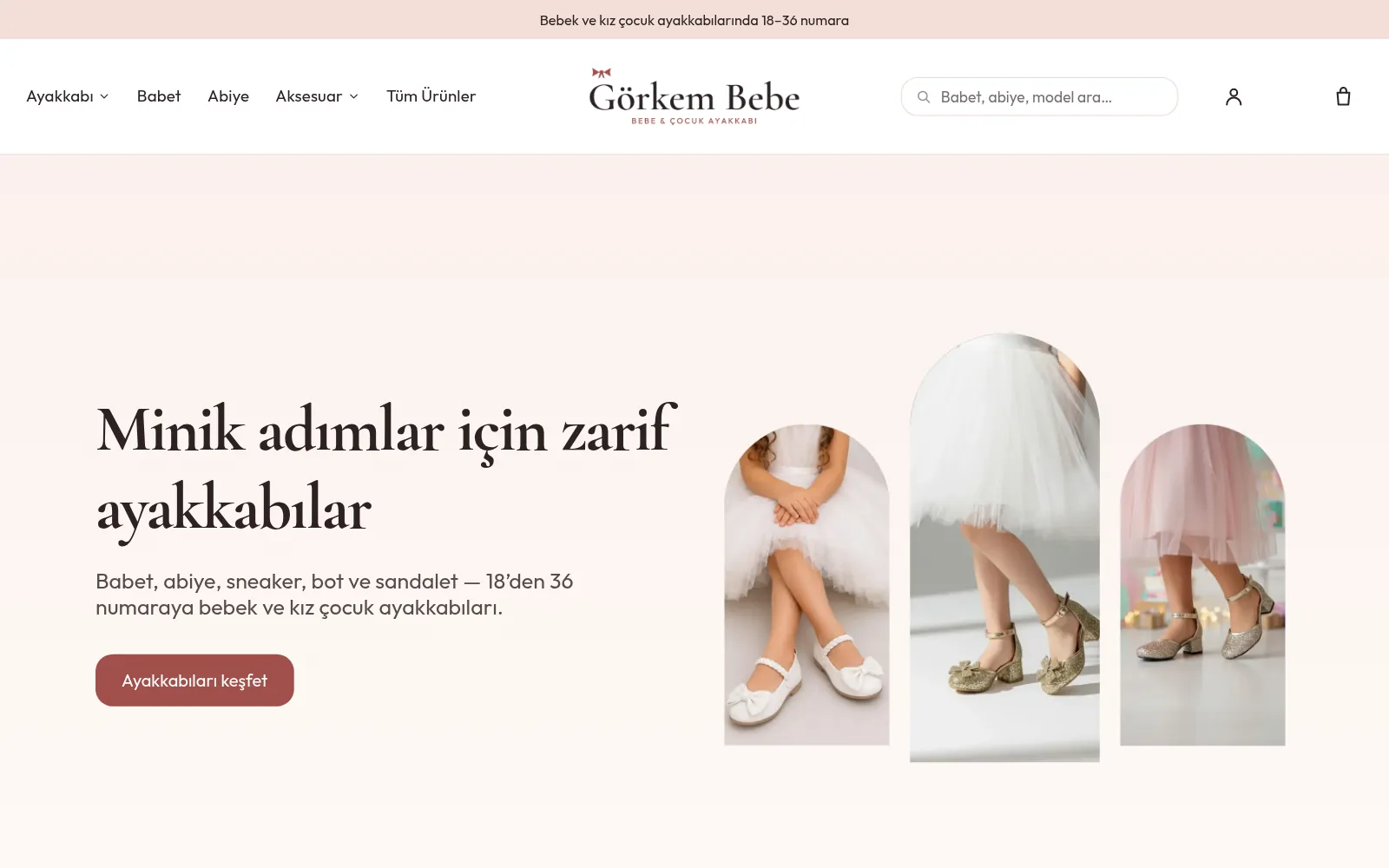 Görkem Bebe mağaza ekran görüntüsü