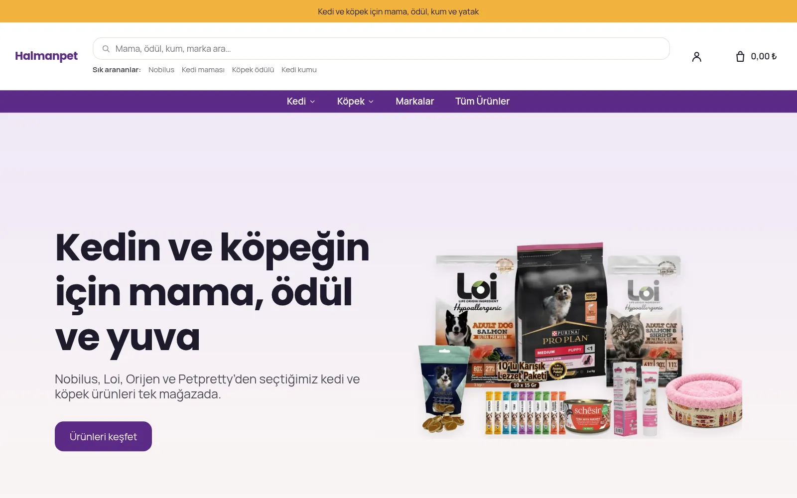 Halmanpet mağaza ekran görüntüsü