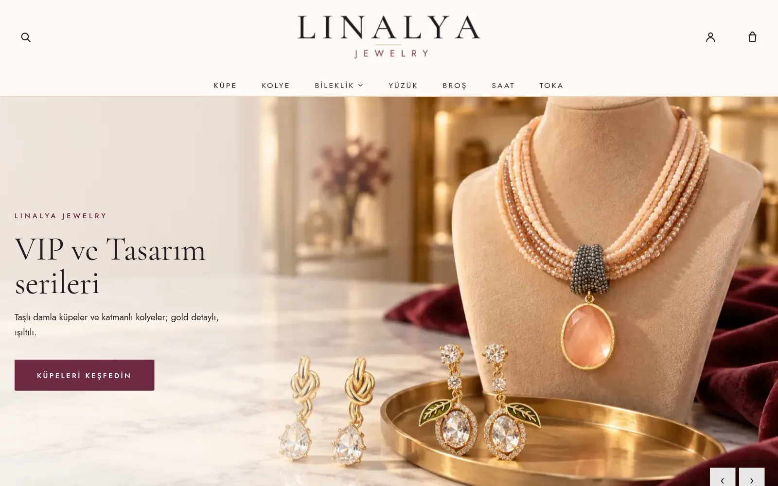 LINALYA JEWELRY mağaza ekran görüntüsü