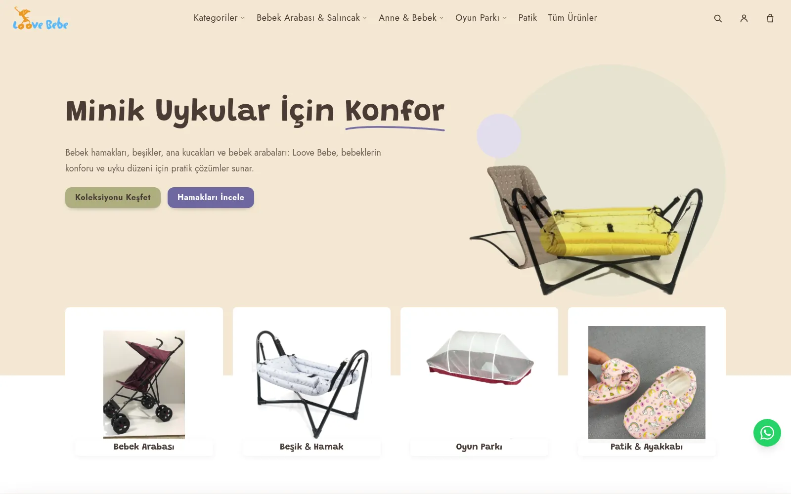 Loove Bebe mağaza ekran görüntüsü