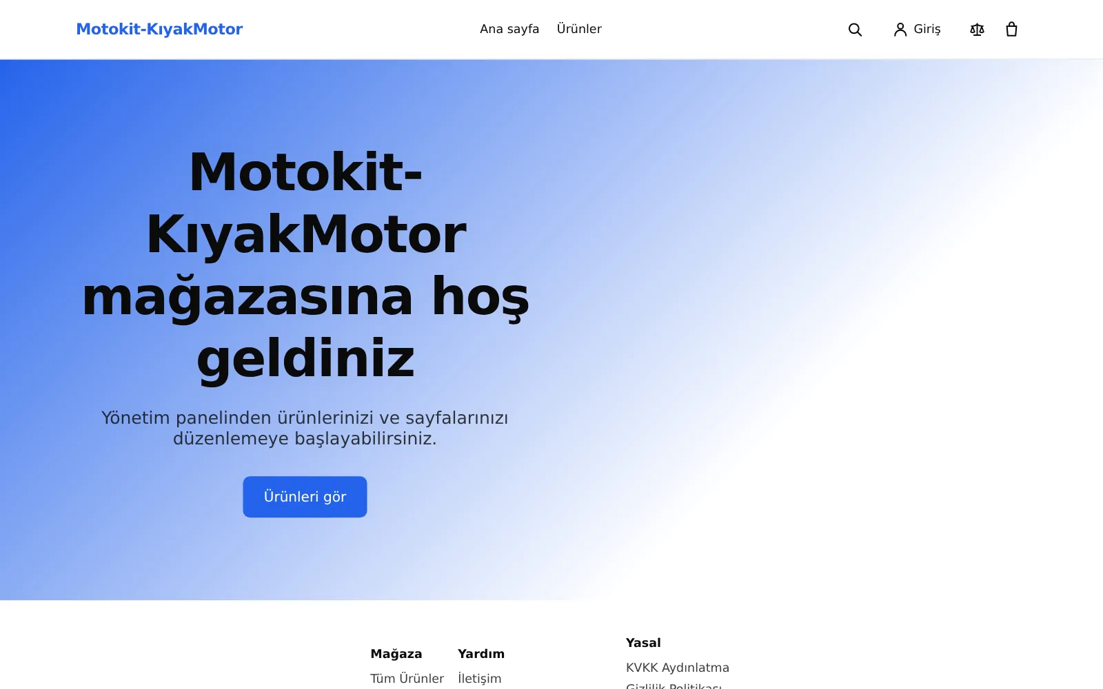 Motokit-KıyakMotor mağaza ekran görüntüsü