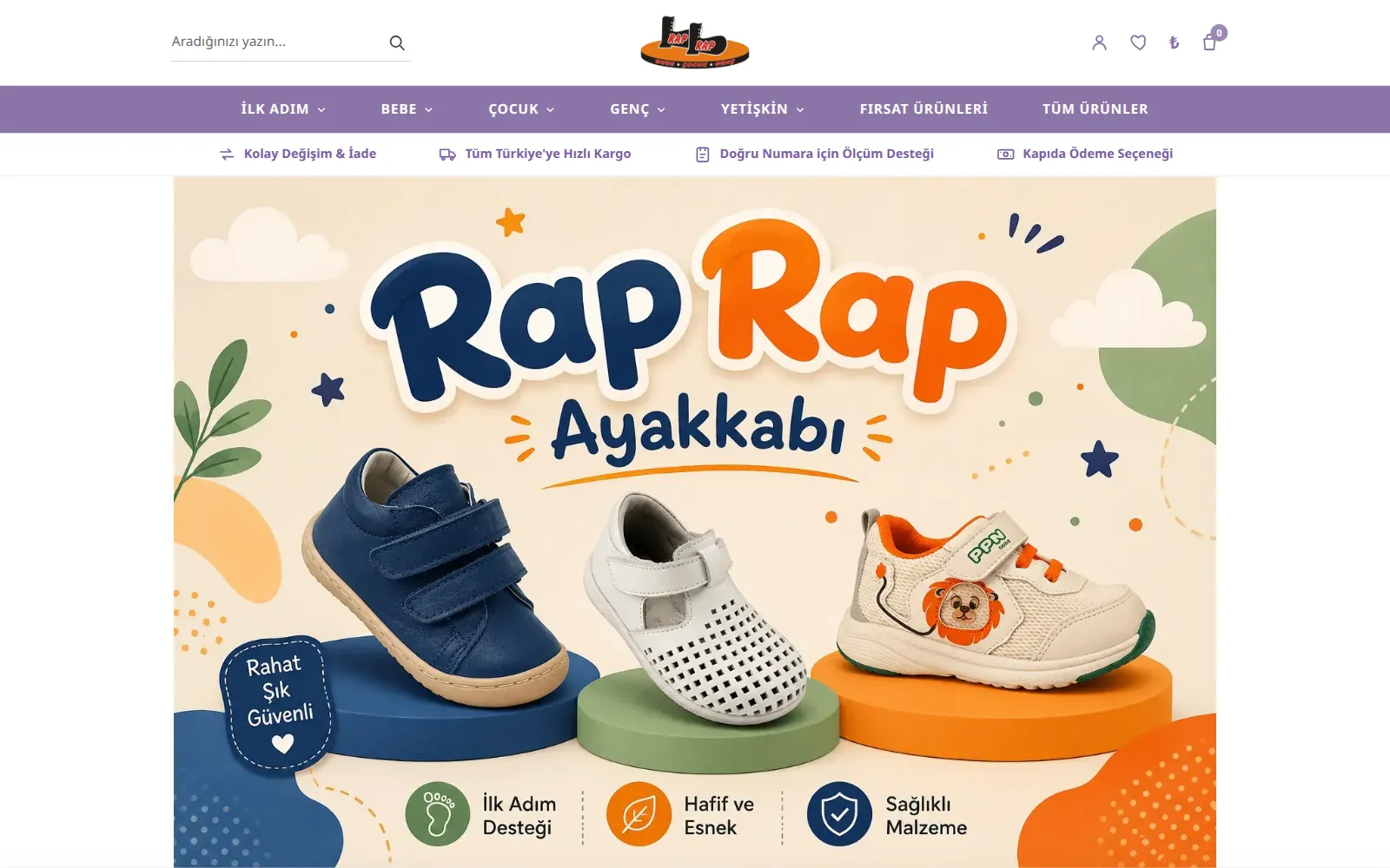 Rap Rap Ayakkabı mağaza ekran görüntüsü
