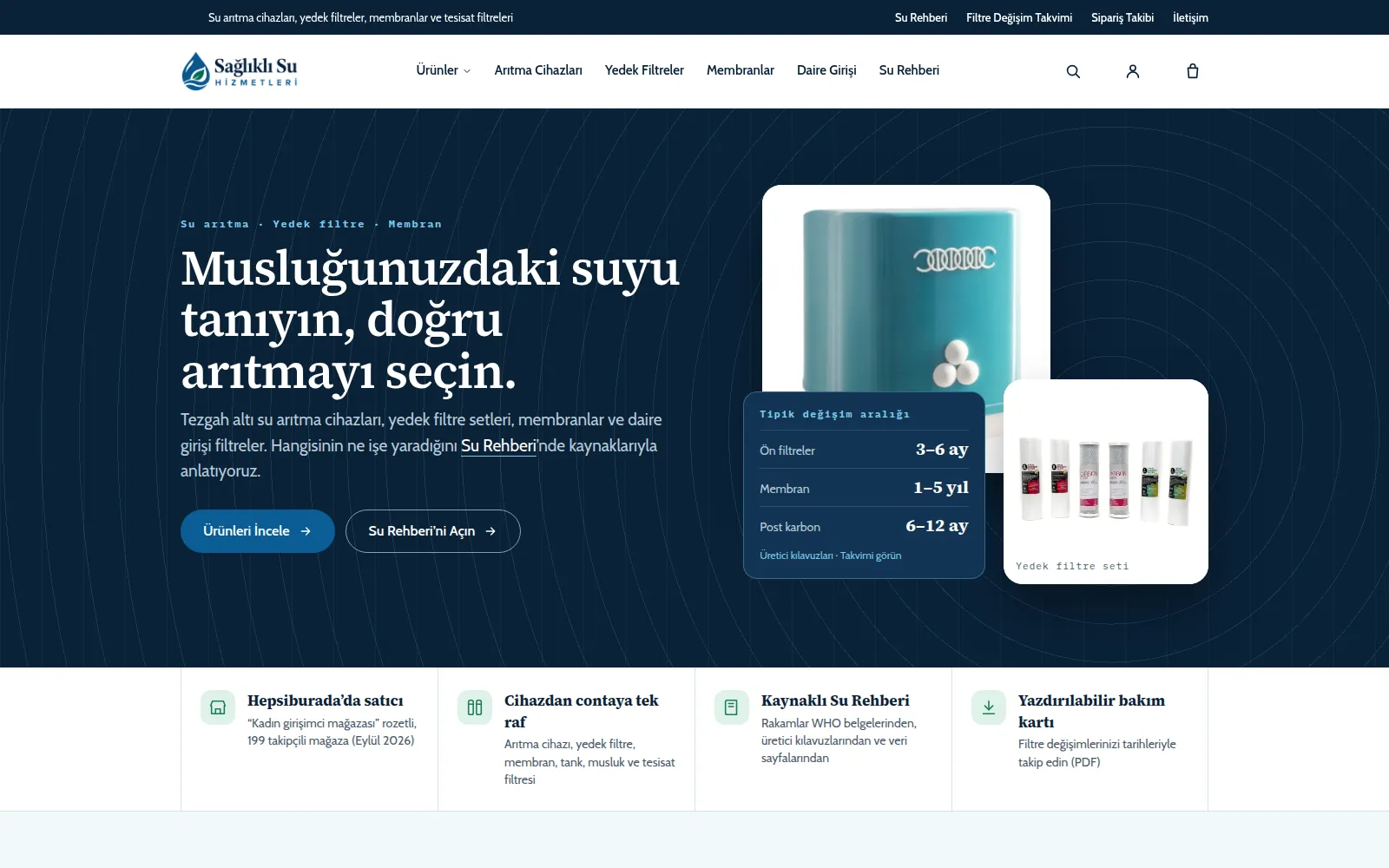 Sağlıklı Su Hizmetleri mağaza ekran görüntüsü