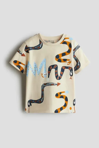 Erkek Çocuk Desenli T-Shirt