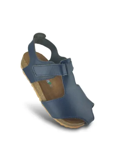 Lacivert Deri ve Ortopedik Bebek Sandalet RR-B-0013