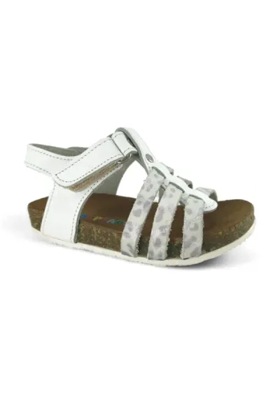 Beyaz Deri ve Ortopedik Bebek Sandalet RR-B-0008