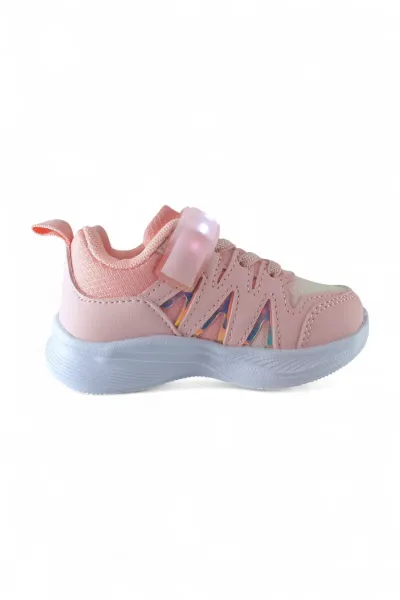 Ortopedik Taban Nefes Alabilen Bebe Spor Ayakkabı Pembe