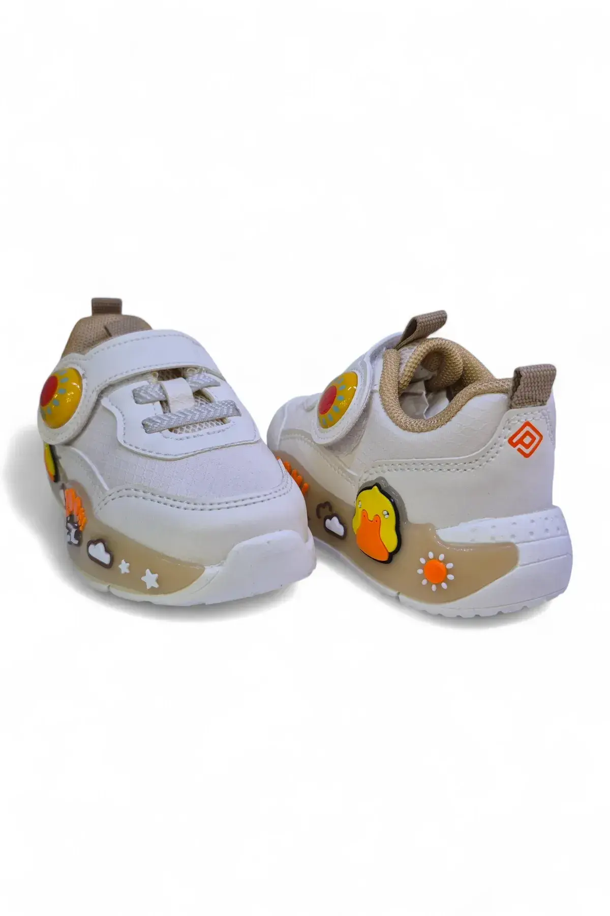 Ördek Desenli Ortopedik Taban Unisex Bebek Çocuk Spor Ayakkabı5