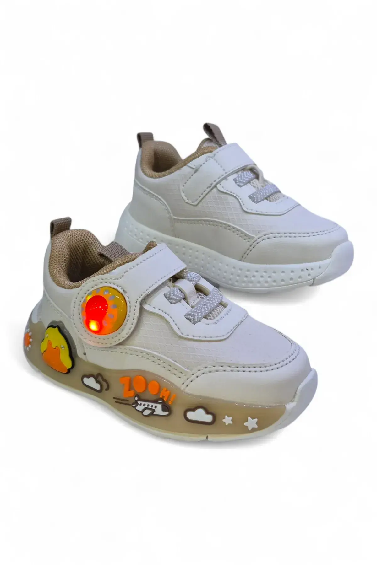 Ördek Desenli Ortopedik Taban Unisex Bebek Çocuk Spor Ayakkabı6