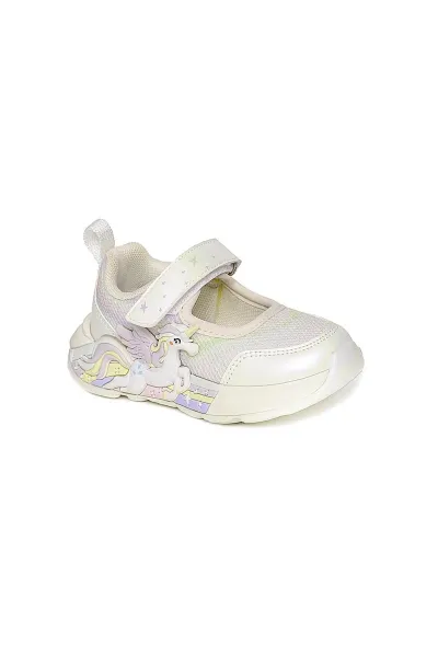 PY26-2203 Unısex Çocuk Spor Ayakkabı KREM