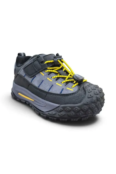 Anatomik Taban Kaliteli Suni Deri Unisex Spor Bot AROG-P Gri