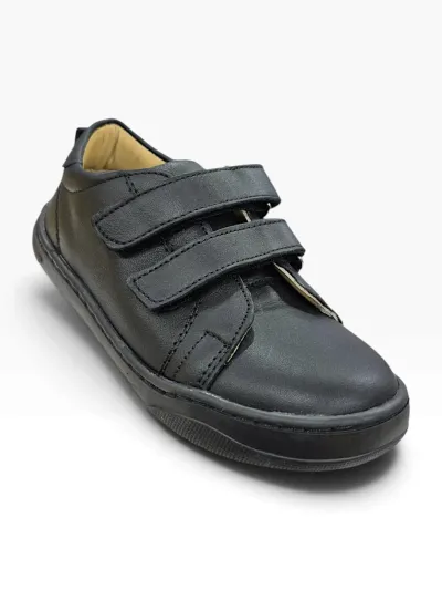 Ortopedik Taban Hakiki iç Dış Deri Kaymaz Taban Unisex Çocuk Ayakkabı RRP0610L  Siyah