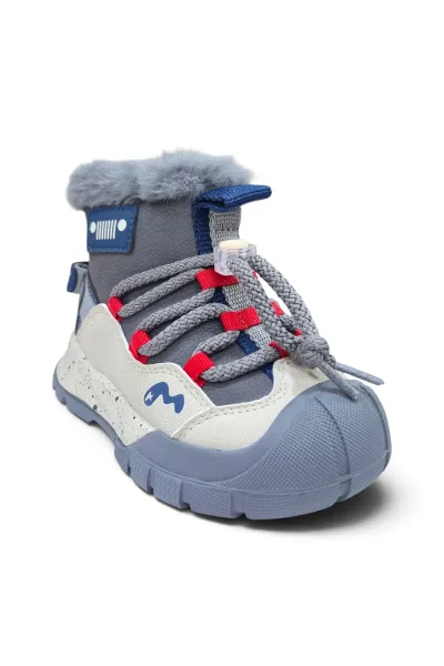Anatomik Taban Sıcak Tutan Astar Kaymaz Taban Unisex Çocuk Bot CHEROKEE-P Gri
