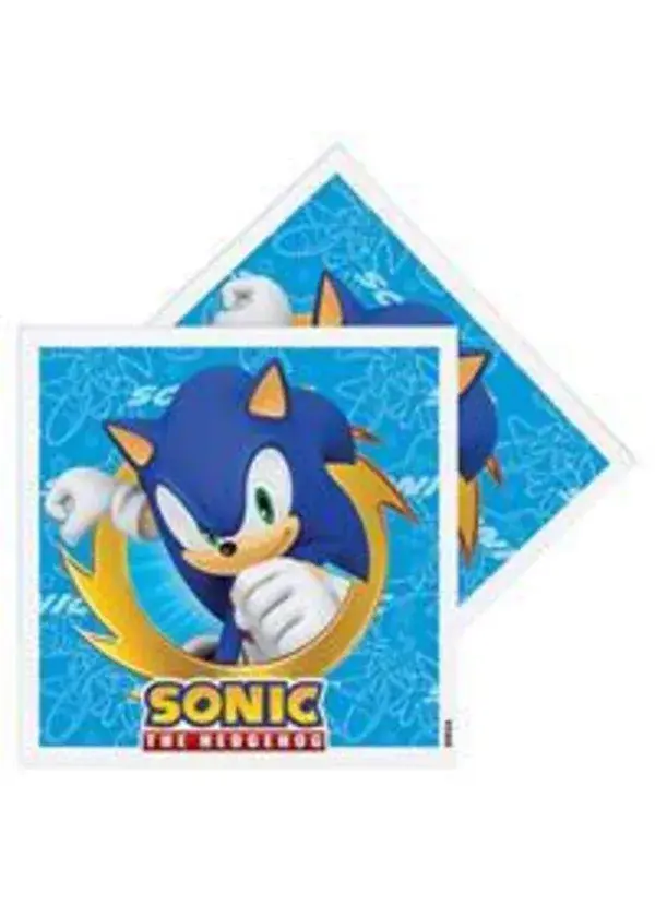 Sonic Temalı Peçete 16'lı