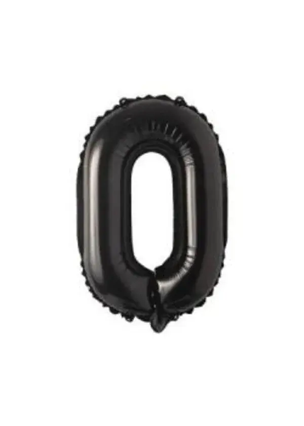 0 Rakam Folyo Balon Siyah 100cm