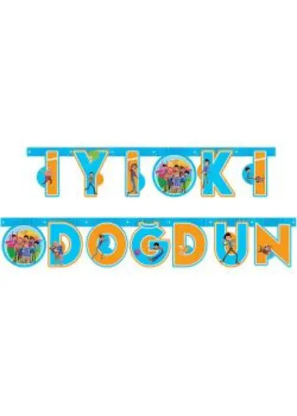 Rafadan Tayfa Temalı İyi ki Doğdun Harf Banner