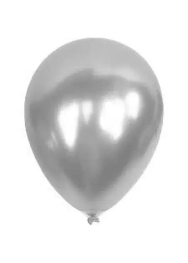 Metalik Gümüş Balon 10'lu