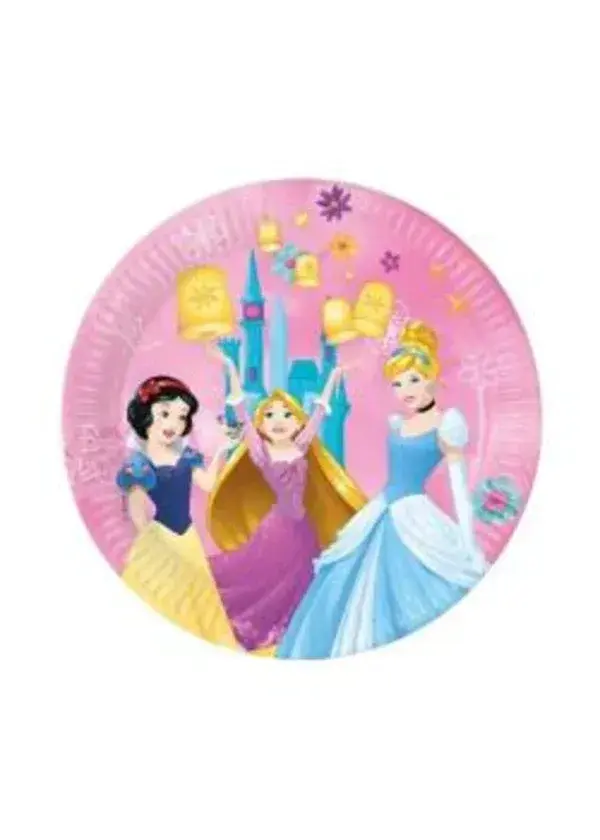 Disney Princess Temalı Karton Tabak 8'li