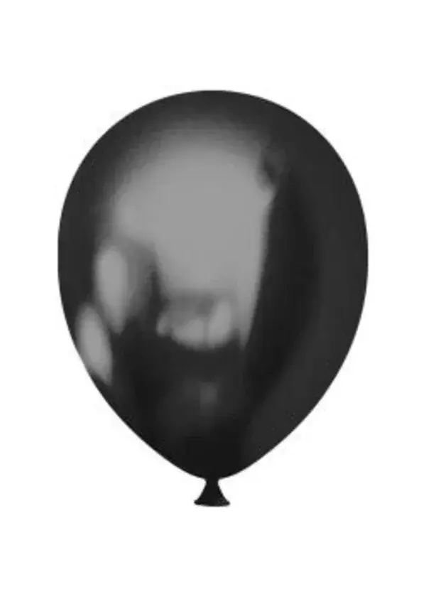 Metalik Siyah Balon 10'lu Paket