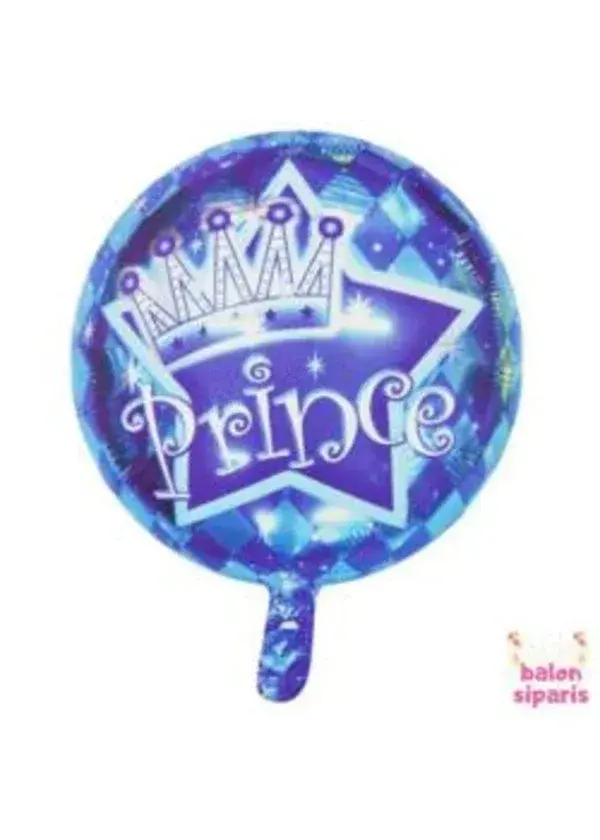 Prens Mavi Folyo Balon 18 inç