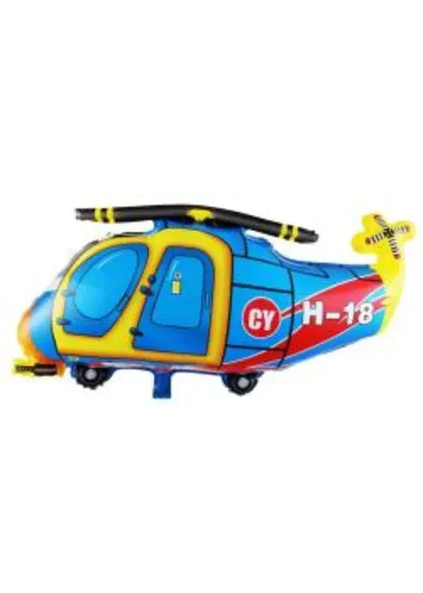 Helikopter Temalı Folyo Balon 73x69cm