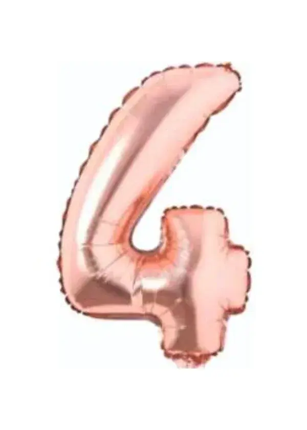 4 Rakam Folyo Balon Rose Gold 75cm
