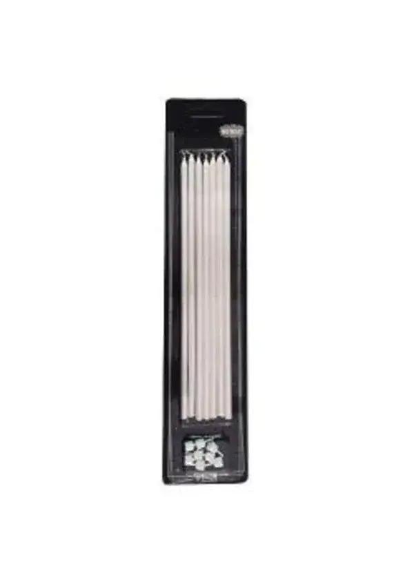 20cm Metalik Sedef Mum 7'li