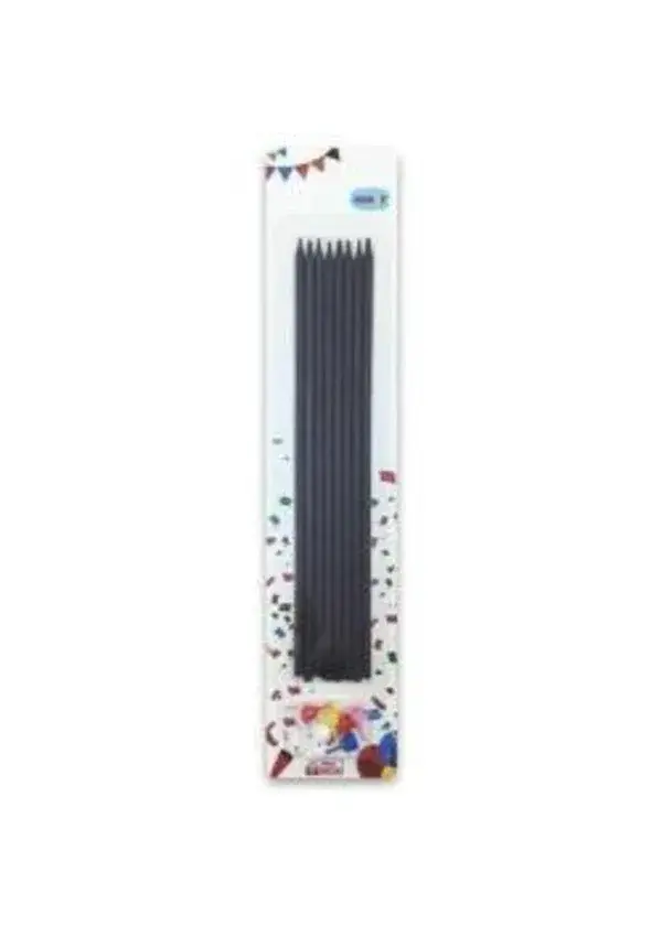 20cm Siyah Mum 7'li