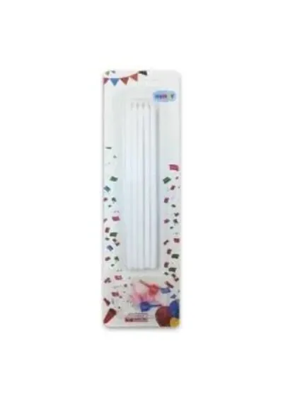 15cm Beyaz Mum 10'lu