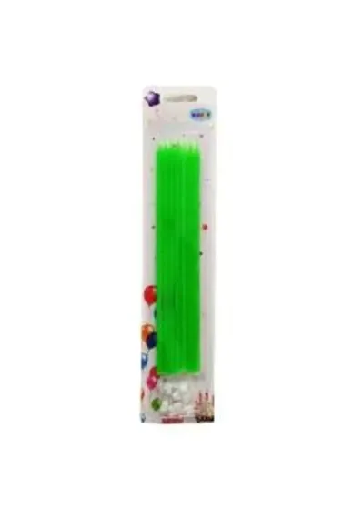 15cm Yeşil Mum 10'lu