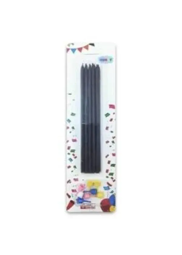 15cm Siyah Mum 10'lu
