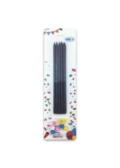 15cm Siyah Mum 10'lu