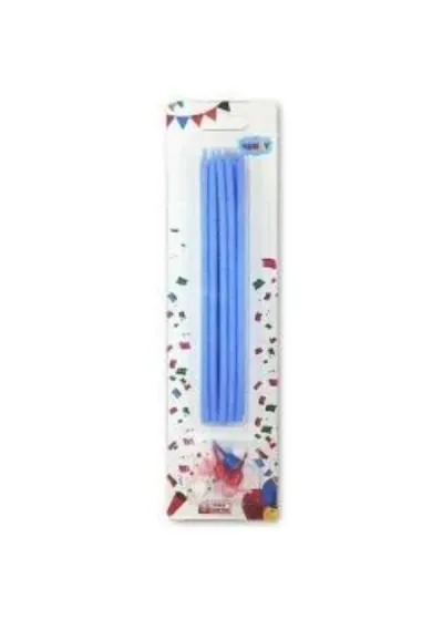 15cm Mavi Mum 10'lu