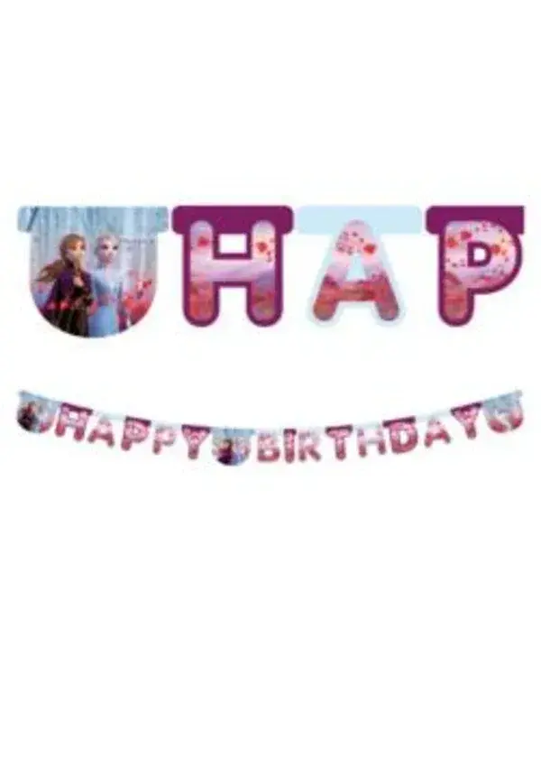 Frozen 2 Happy Birthday Harf Banner