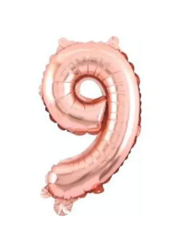 9 Rakam Folyo Balon Rose Gold 75cm