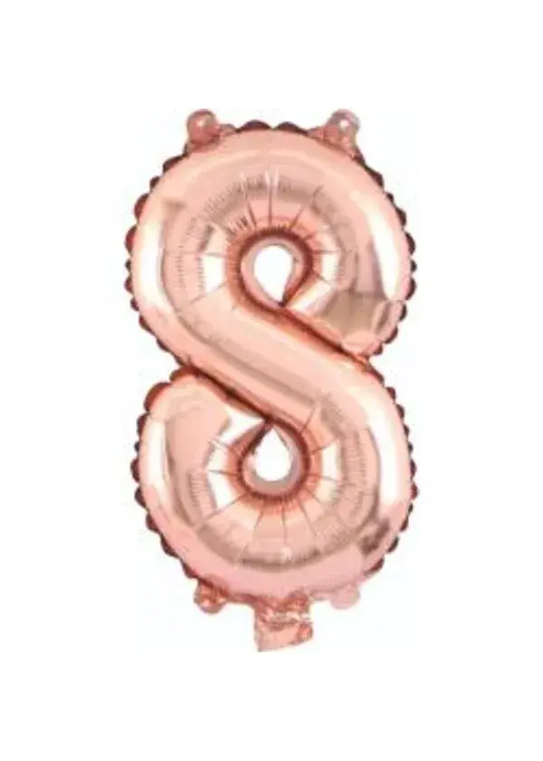 8 Rakam Folyo Balon Rose Gold 75cm