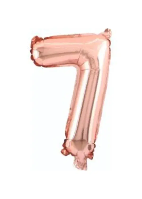 7 Rakam Folyo Balon Rose Gold 75cm