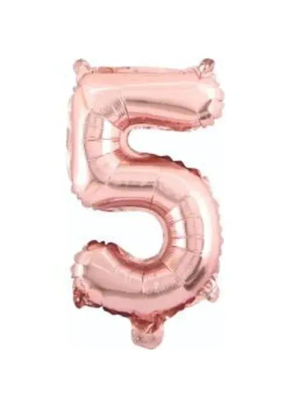 5 Rakam Folyo Balon Rose Gold 75cm