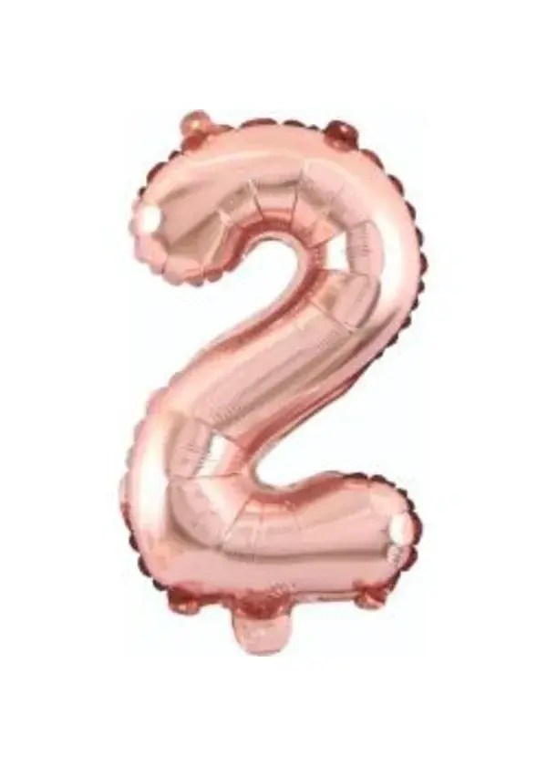 2 Rakam Folyo Balon Rose Gold 75cm