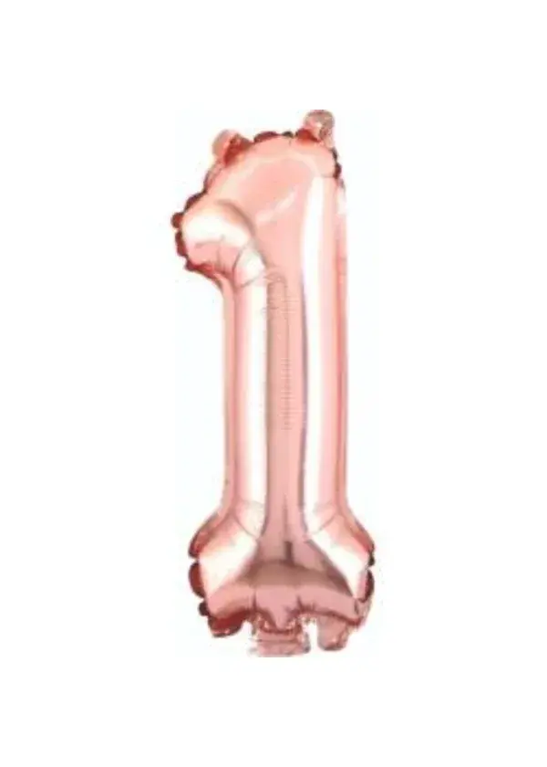 1 Rakam Folyo Balon Rose Gold 75cm