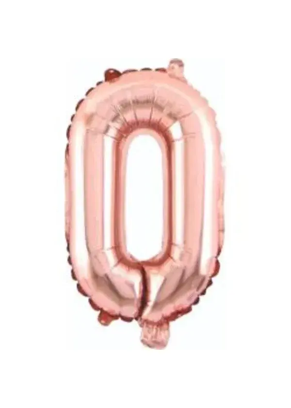 0 Rakam Folyo Balon Rose Gold 75cm