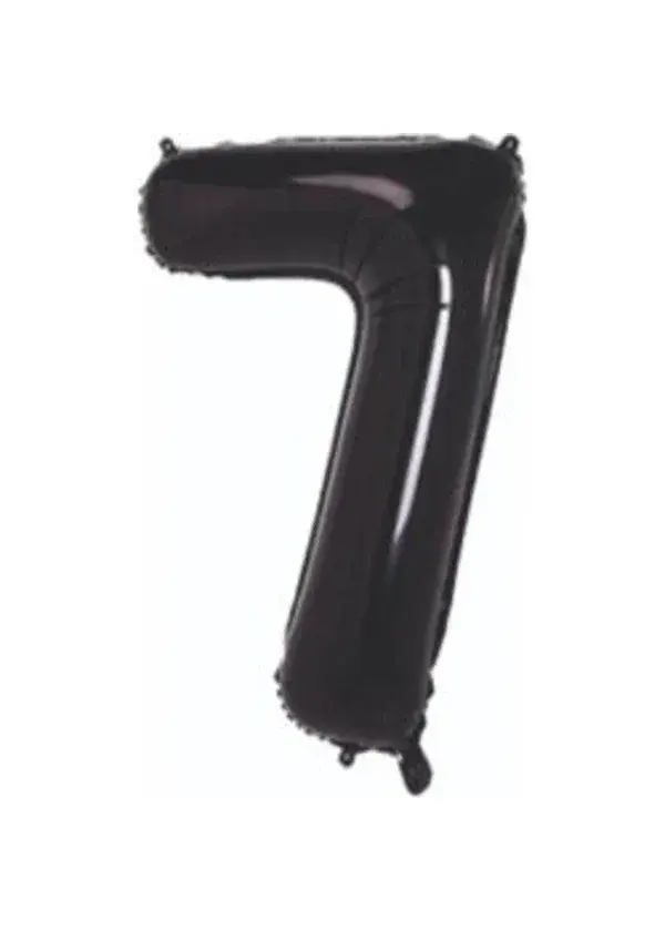 7 Rakam Folyo Balon Siyah 75cm
