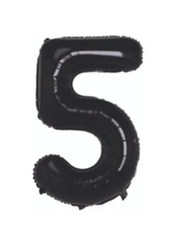 5 Rakam Folyo Balon Siyah 75cm