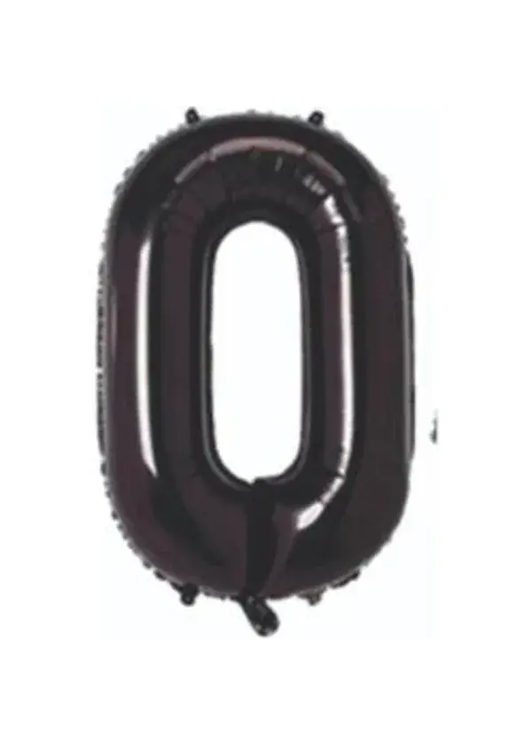 0 Rakam Folyo Balon Siyah 75cm