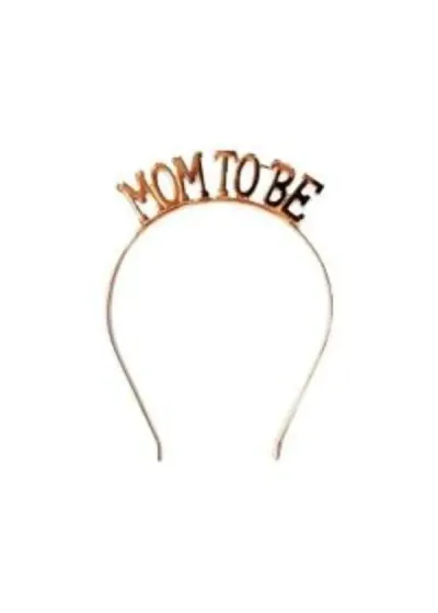 Mom To Be Metal Rose Gold Taç