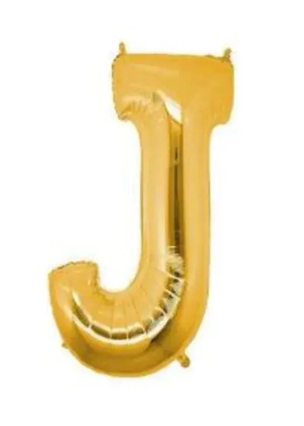 J Harf Folyo Balon Altın 75cm