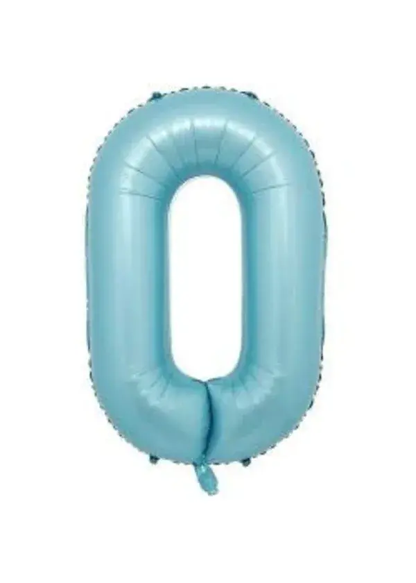 0 Rakam Folyo Balon Mavi 75cm
