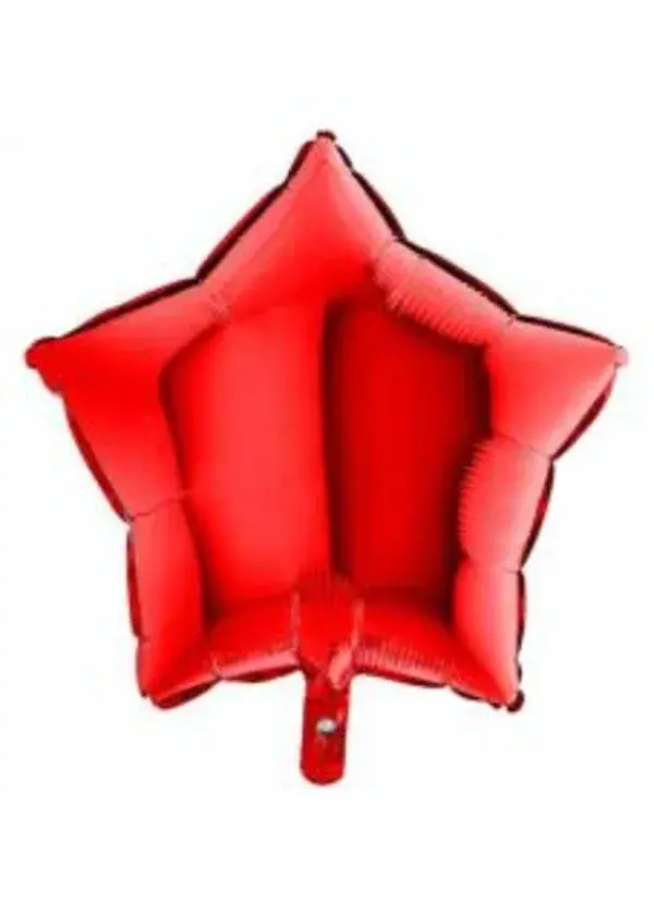 Kırmızı Yıldız Folyo Balon 45cm