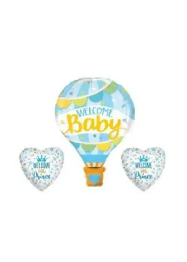 Welcome Baby Mavi Folyo Balon 3'lü